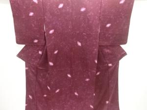 絞り木の葉模様小紋着物